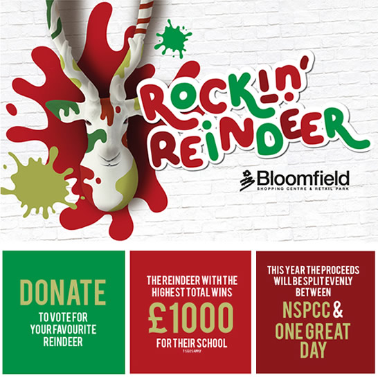 Rockin' reindeer at Bloomfield Bangor
